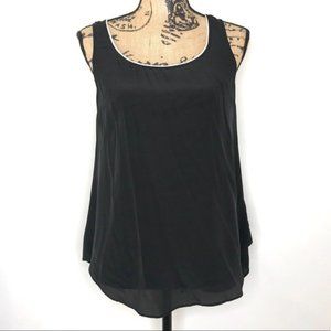 ANTHROPOLOGIE Maeve Black Silk Tank 2